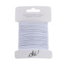 SACHET DE 6 / ELASTIQUE ROND POUR CHAPEAU POLYESTER BLANC 1 MM. X 7 M.